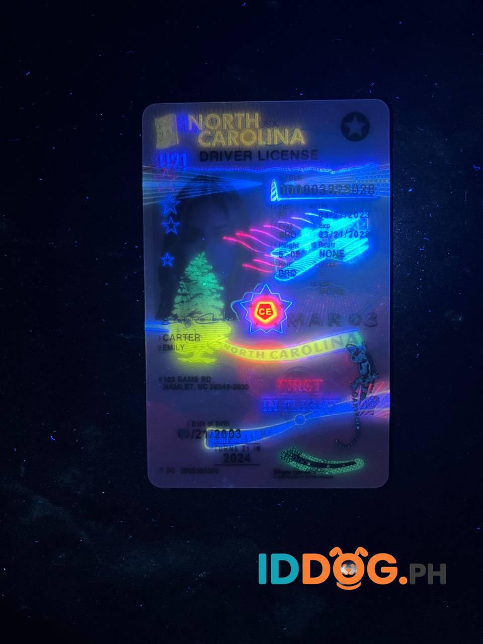 North Carolina(U21) Fake ID