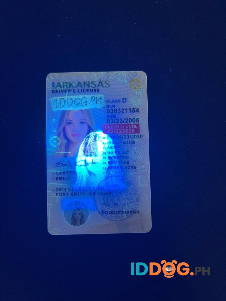 Arkansas(U21) Fake ID