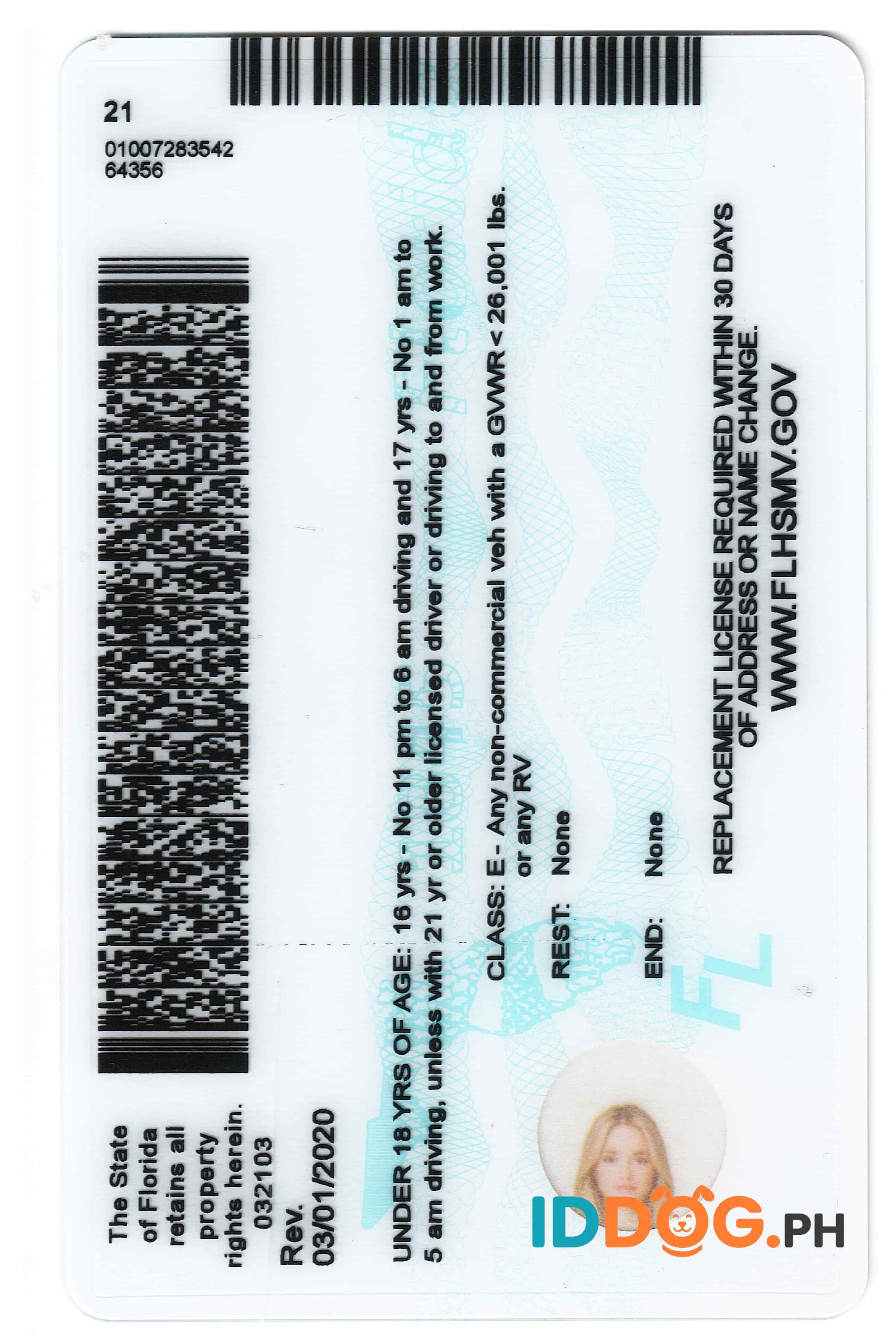 Florida-2(U21) Fake ID