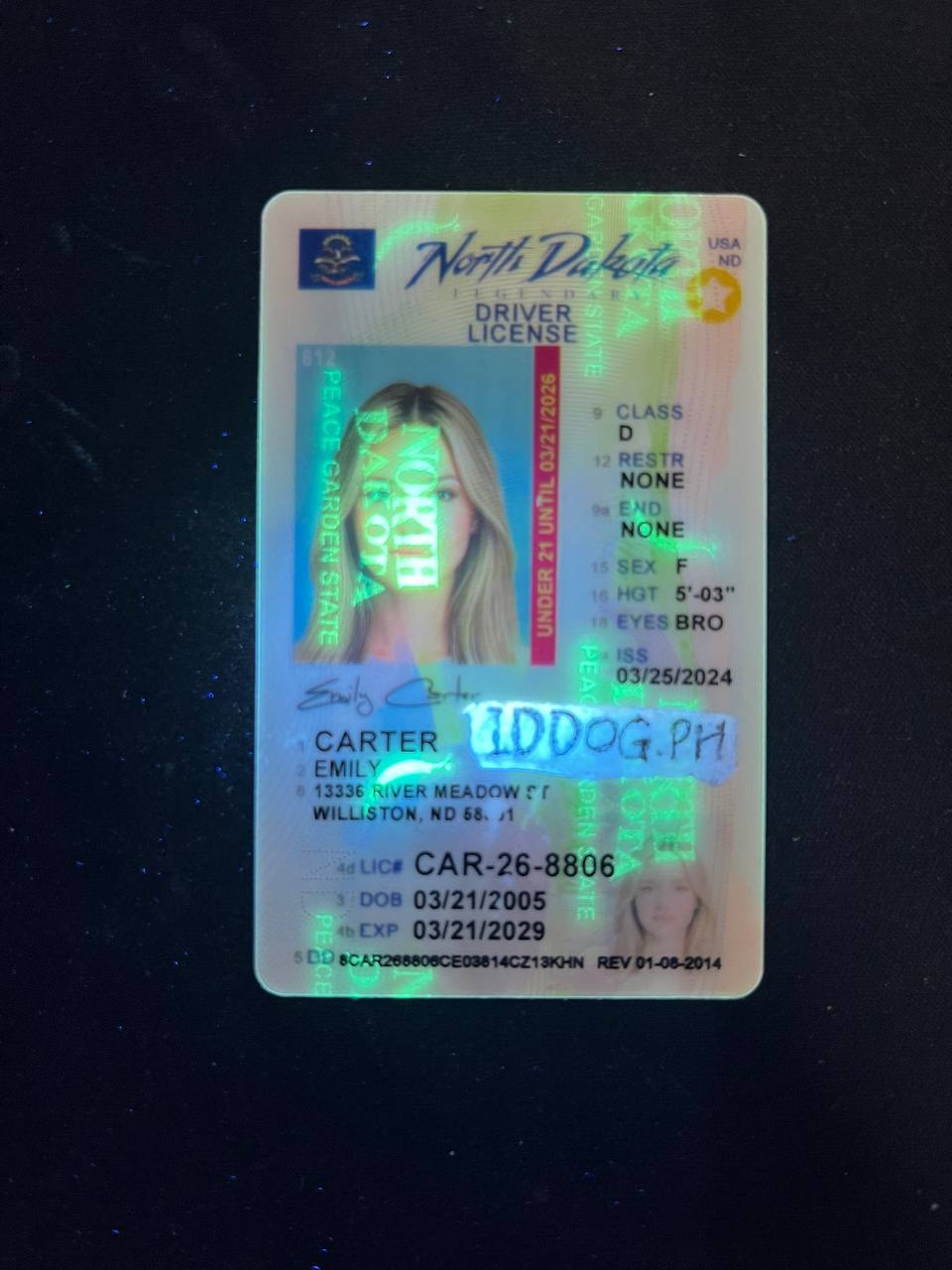 North Dakota(U21) Fake ID