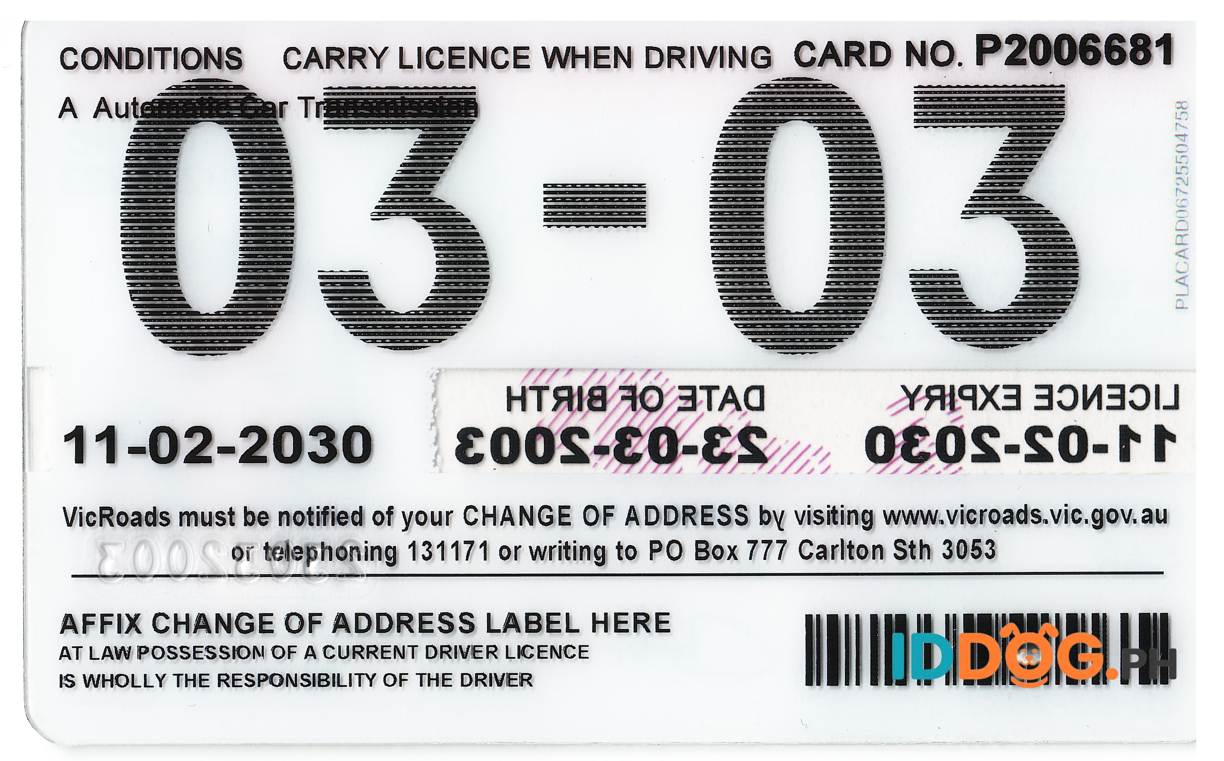 Victoria Fake ID