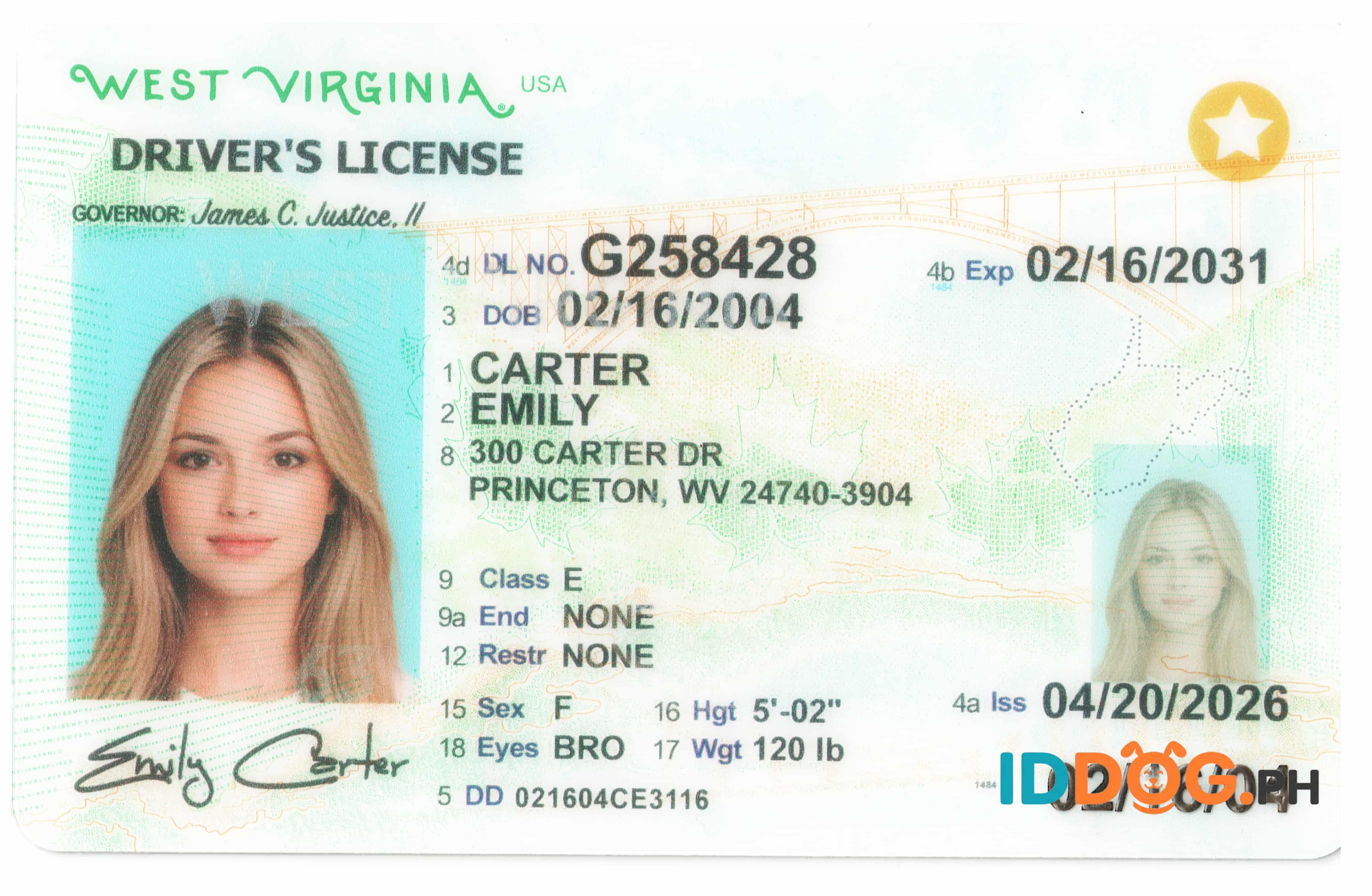 West Virginia(NEW) Fake ID
