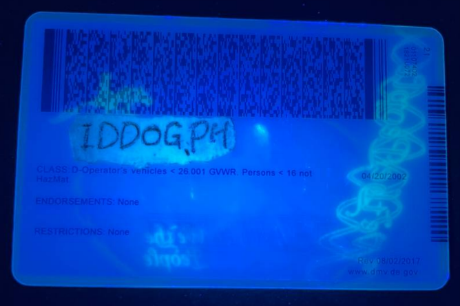Delaware(O21) Fake id