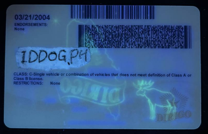 Maine Fake ID