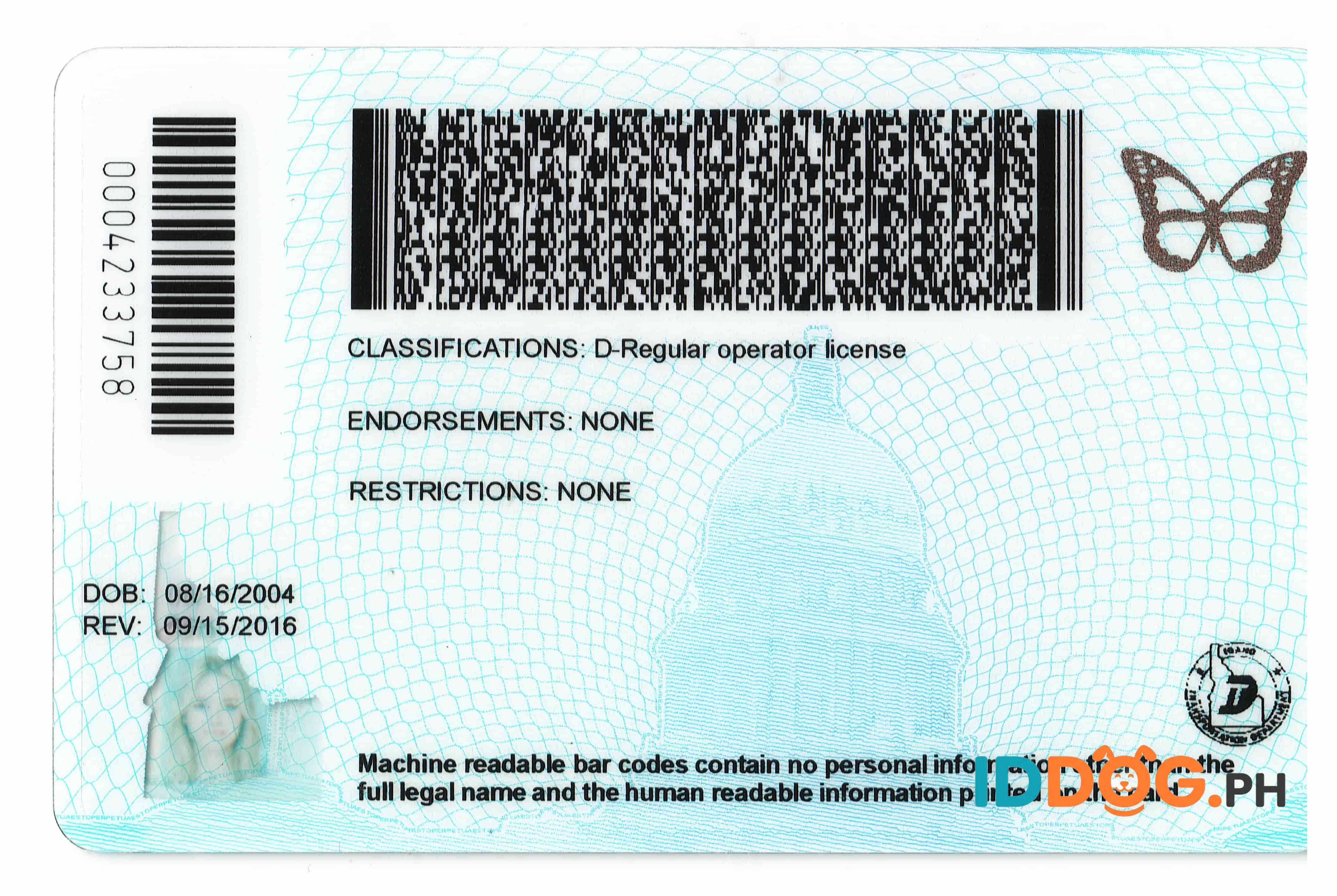 Idaho (NEW) Fake ID