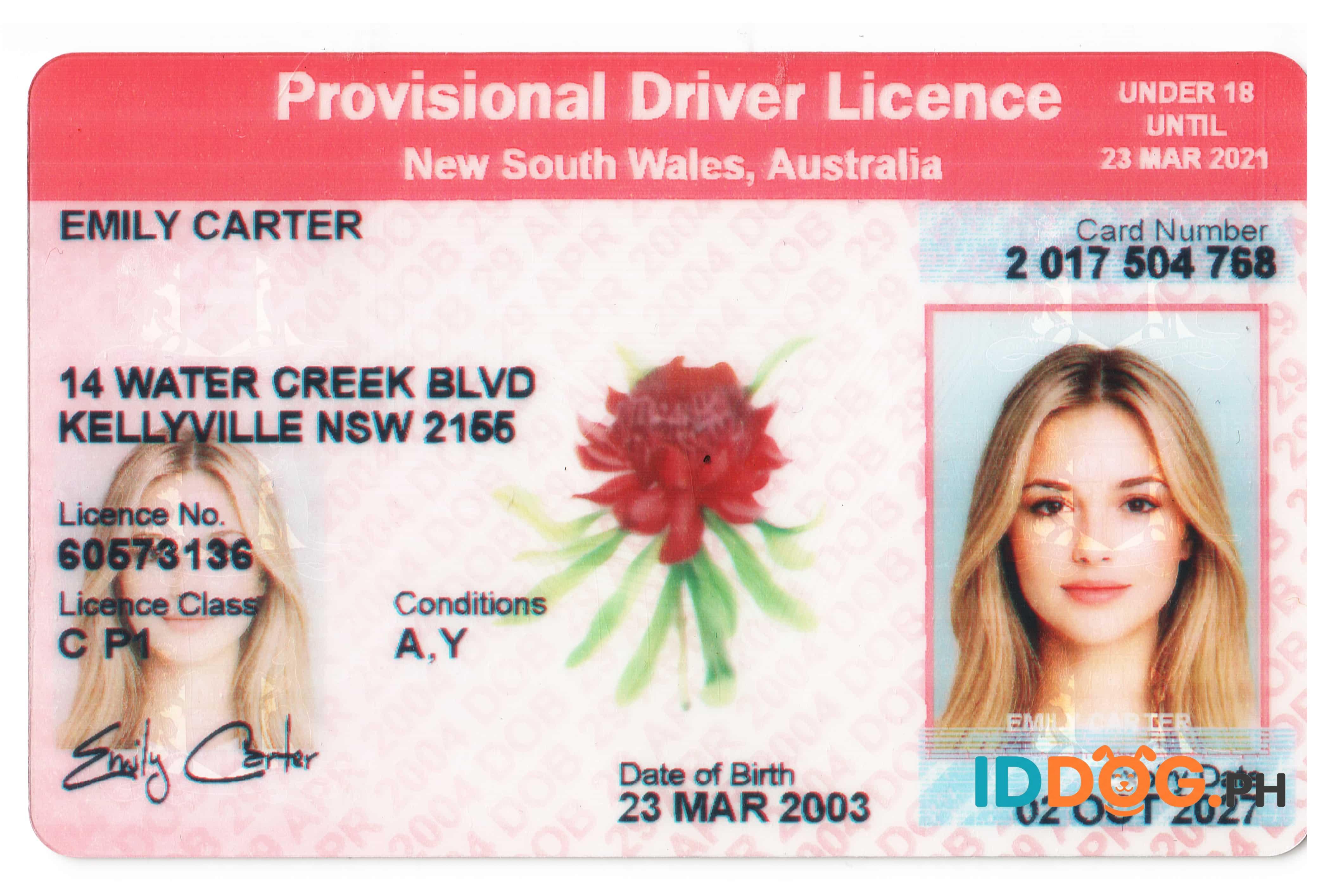 New South Wales U18 Fake ID
