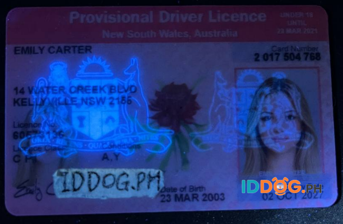 New South Wales U18 Fake ID