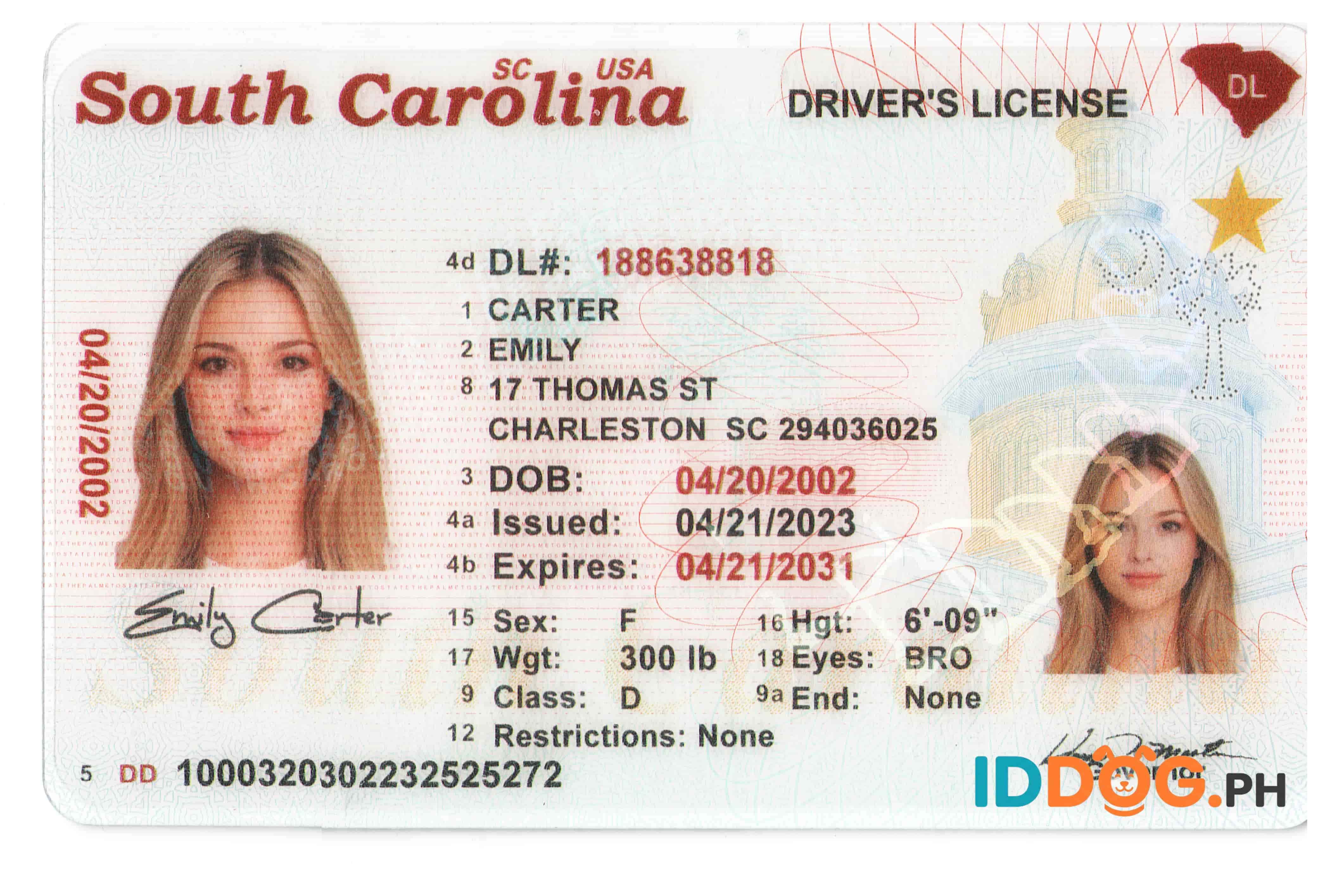 South Carolina Fake ID