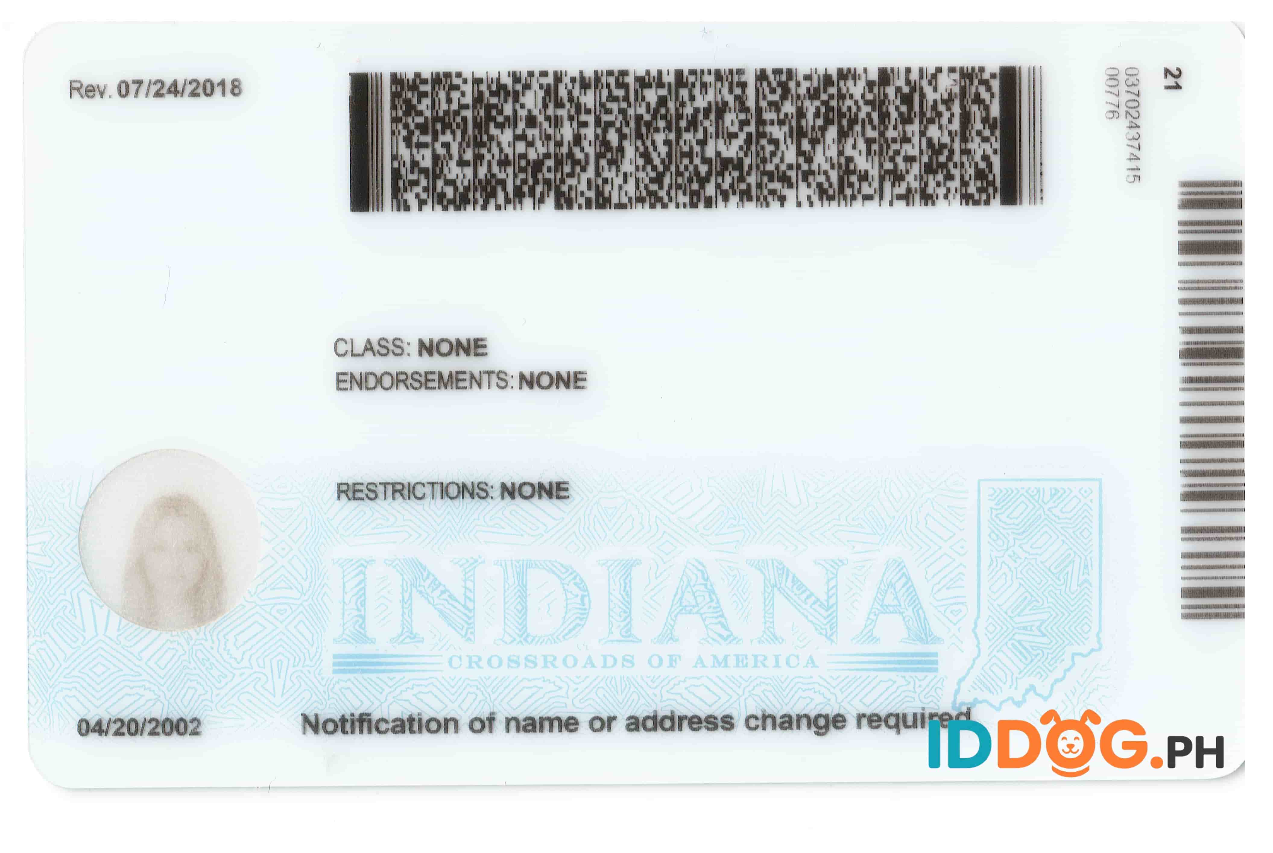 Indiana Fake ID