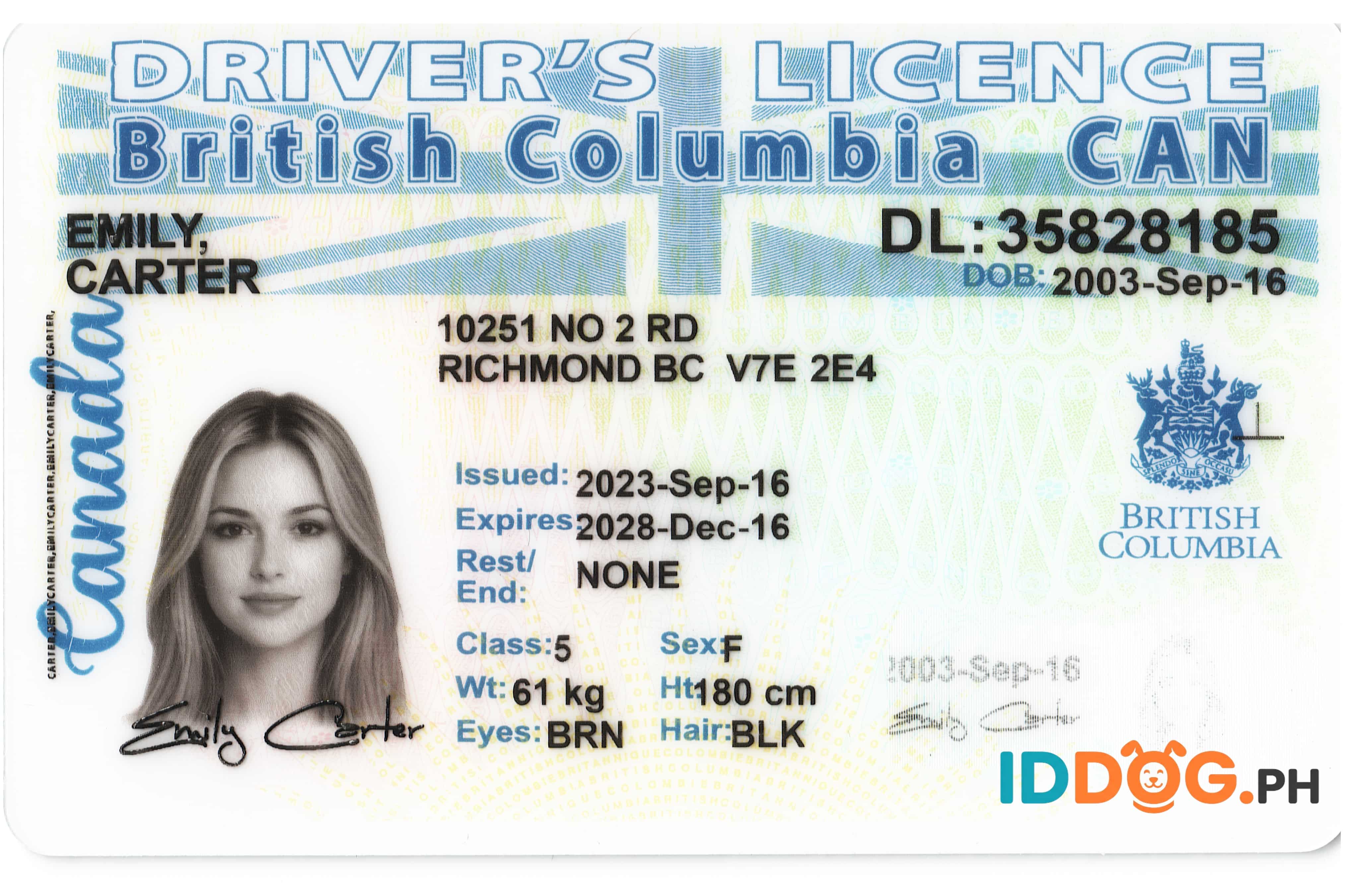 British Columbia Fake ID